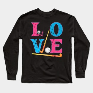 Vintage Love Field Hockey Long Sleeve T-Shirt